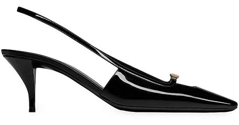 ysl tribute black pumps|YSL kitten heels.